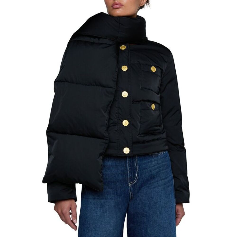 L’Agence Womens  Juana Scarf Down Jacket